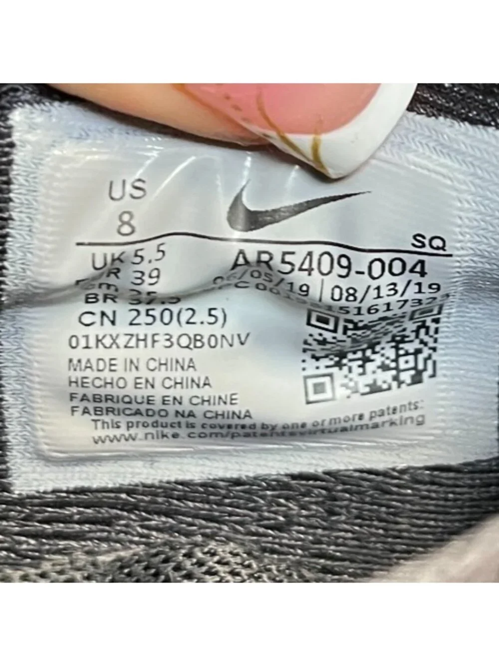 Nike Air Force 1 Sage Low LX Womens Size 8 Oil Gray Athletic Shoes Sneakers